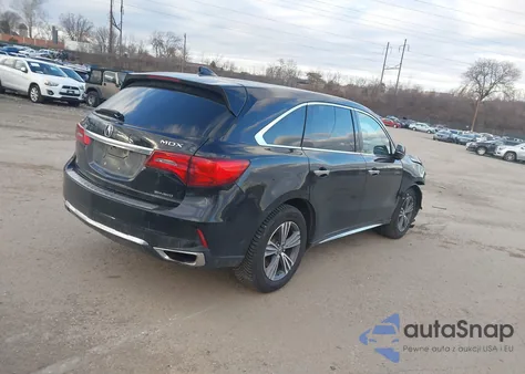 2019 Acura Mdx Standard z USA, uszkodzony, nr VIN 5J8YD4H38KL004930